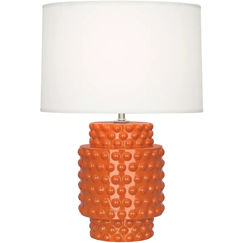 Small Dolly 21.38 inch 150 watt Pumpkin Accent Lamp Portable Light in Fondine