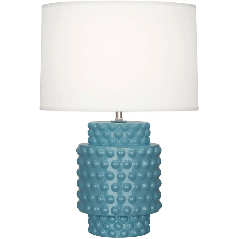 Small Dolly 21.38 inch 150 watt Steel Blue Accent Lamp Portable Light in Fondine