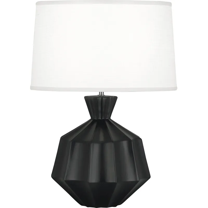 Orion 27 inch 150 watt Matte Obsidian Glaze Table Lamp Portable Light