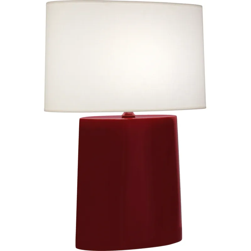 Victor 26.25 inch 100 watt Sangria Glaze Table Lamp Portable Light