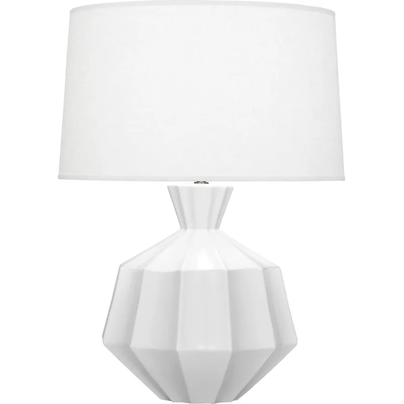 Orion 27 inch 150 watt Matte Daisy Glaze Table Lamp Portable Light