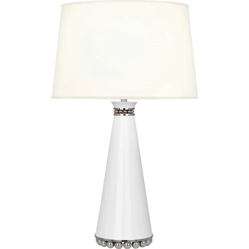 Pearl 29.38 inch 150 watt Lily Table Lamp Portable Light in Polished Nickel, Fondine