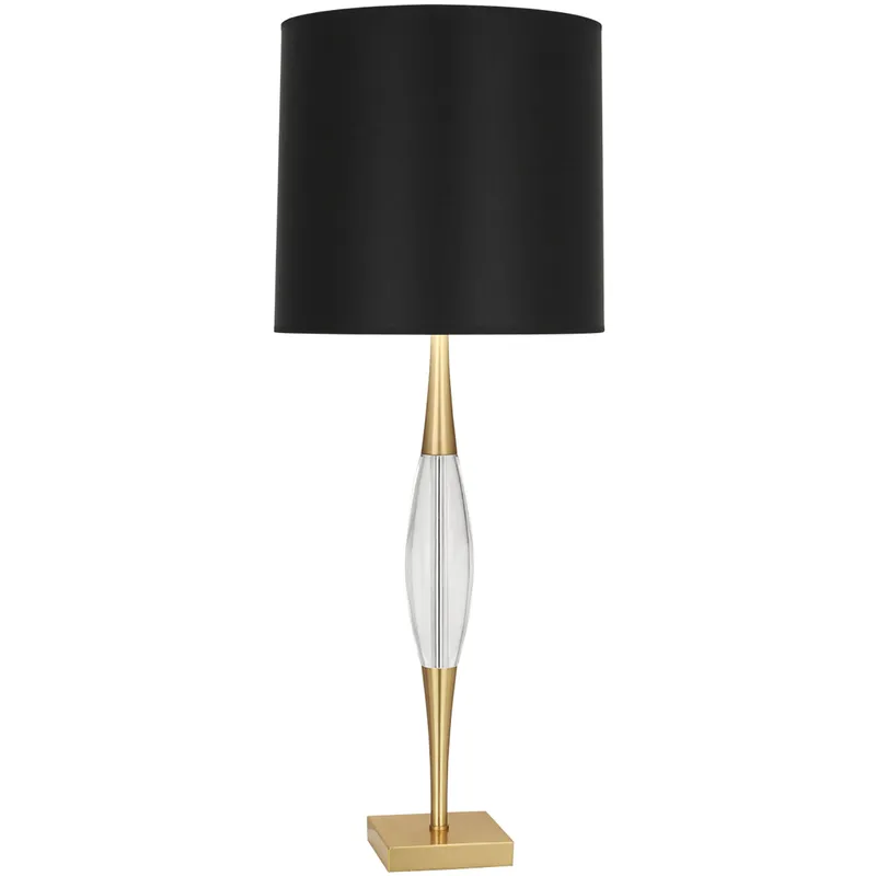 Juno 37 inch 150 watt Modern Brass Table Lamp Portable Light in Black With Matte Gold