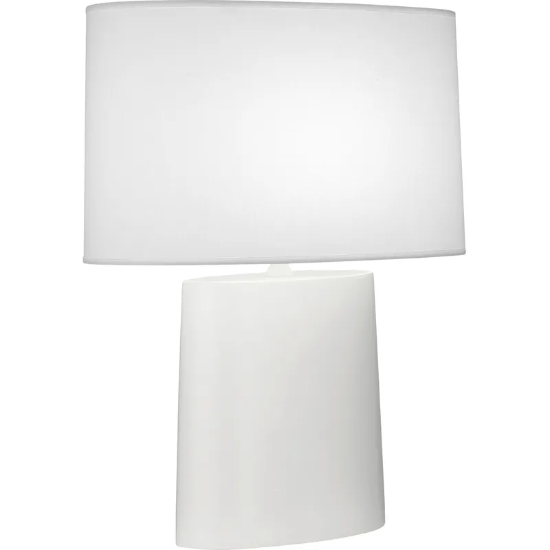Victor 26.25 inch 100 watt Matte Daisy Glaze Table Lamp Portable Light
