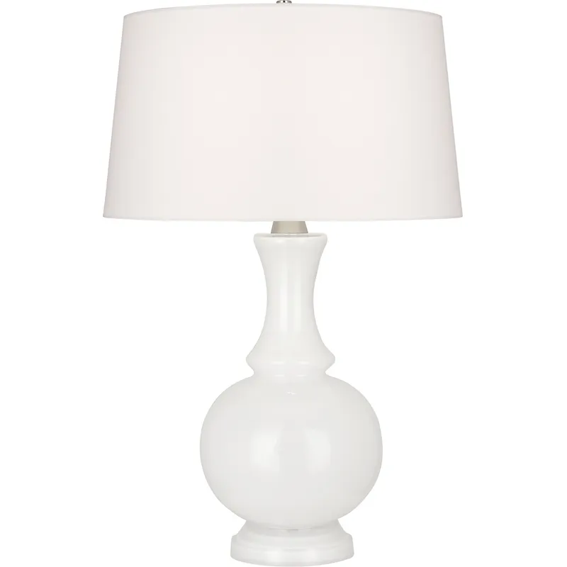 Glass Harriet 27 inch 150 watt White Glass Table Lamp Portable Light
