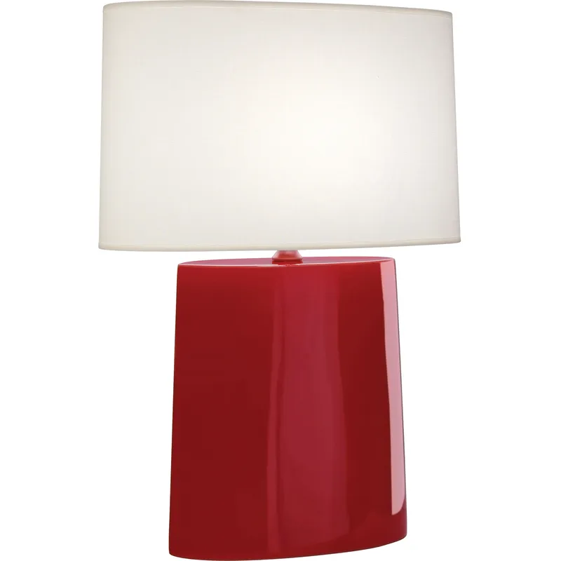 Victor 26.25 inch 100 watt Ruby Red Table Lamp Portable Light
