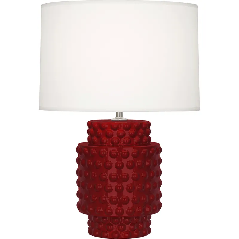 Small Dolly 21.38 inch 150 watt Sangria Glazed Textured Ceramic Accent Lamp Portable Light in Fondine
