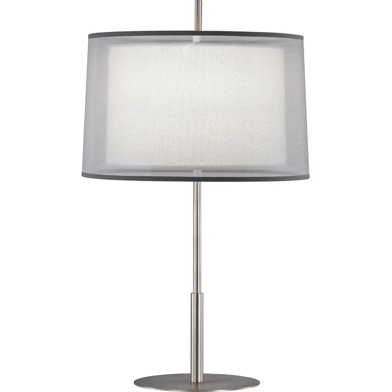 Saturnia 30 inch 150 watt Stainless Steel Table Lamp Portable Light