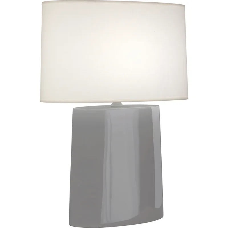 Victor 26.25 inch 100 watt Smoky Taupe Table Lamp Portable Light
