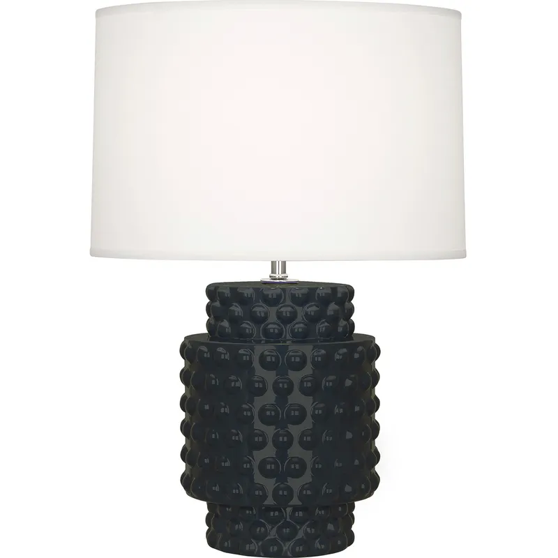 Small Dolly 21.38 inch 150 watt Obsidian Glazed Textured Ceramic Accent Lamp Portable Light in Fondine