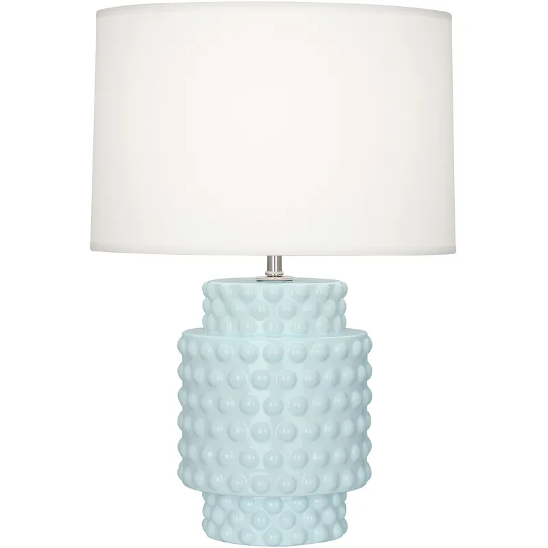 Small Dolly 21.38 inch 150 watt Baby Blue Accent Lamp Portable Light in Fondine