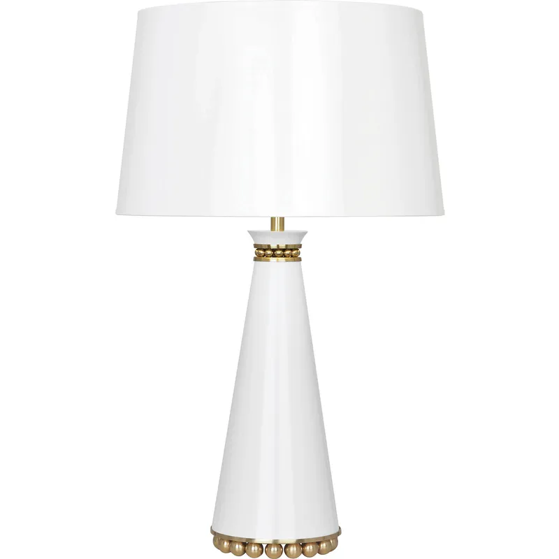 Pearl 29.38 inch 150 watt Lily Table Lamp Portable Light in Modern Brass, Lily With Gold