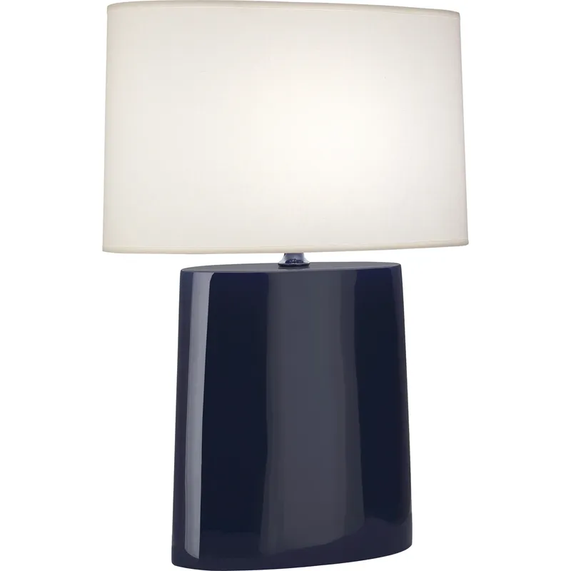 Victor 26.25 inch 100 watt Midnight Blue Table Lamp Portable Light