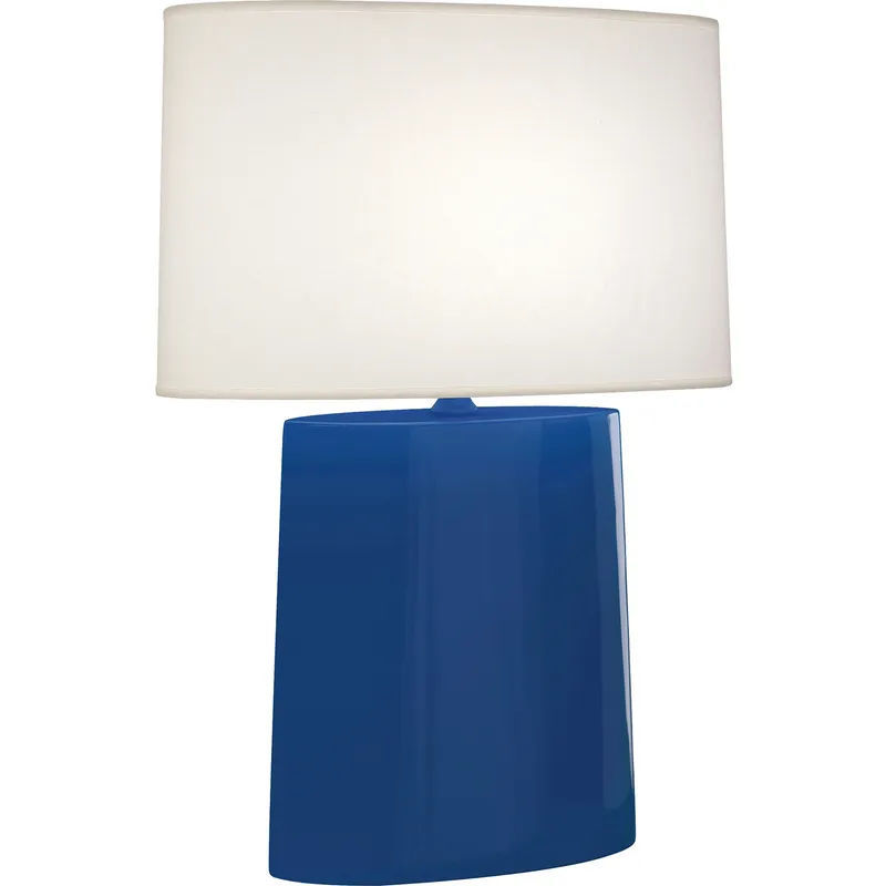 Victor 26.25 inch 100 watt Cobalt Glaze Table Lamp Portable Light