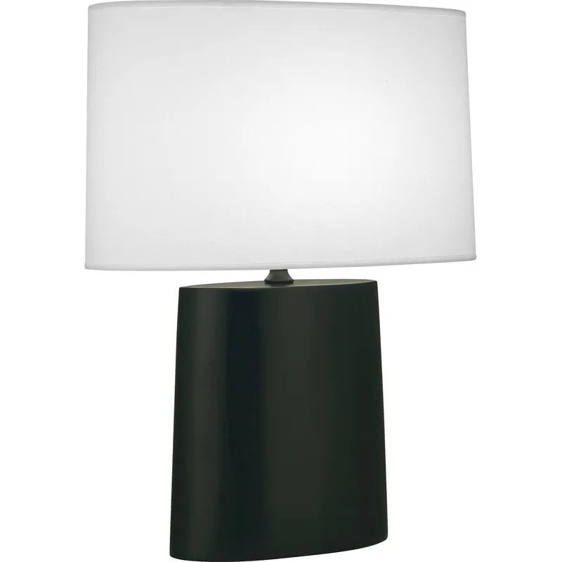 Victor 26.25 inch 100 watt Matte Obsidian Glaze Table Lamp Portable Light