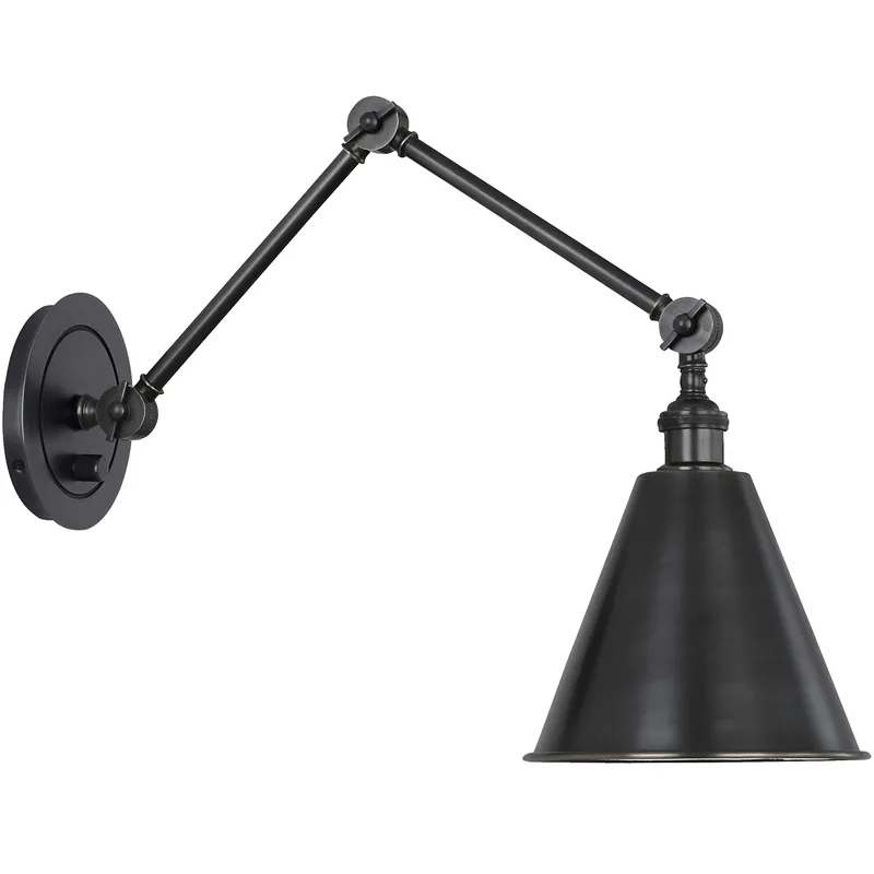 Alloy 1 Light 7.5 inch Deep Patina Bronze Wall Sconce Wall Light