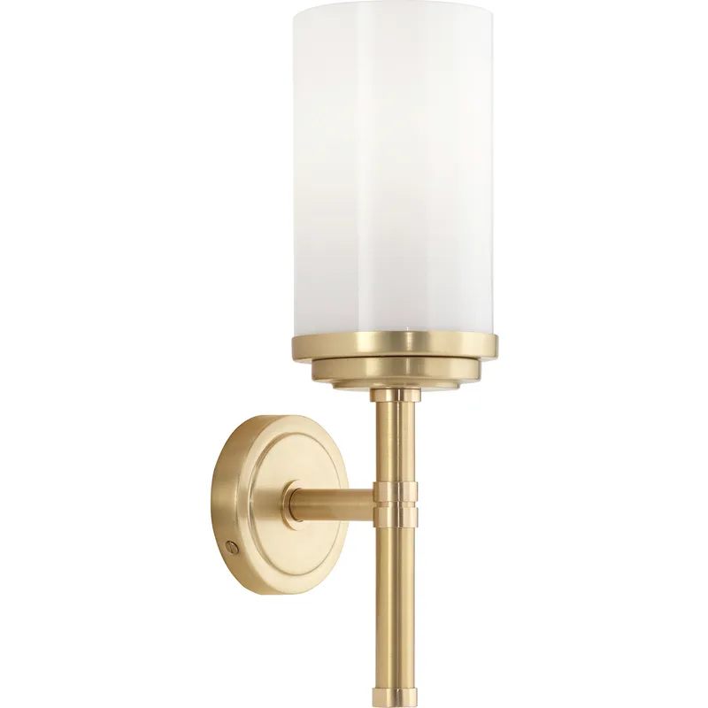 Halo 1 Light 3.94 inch Brushed Brass Wall Sconce Wall Light