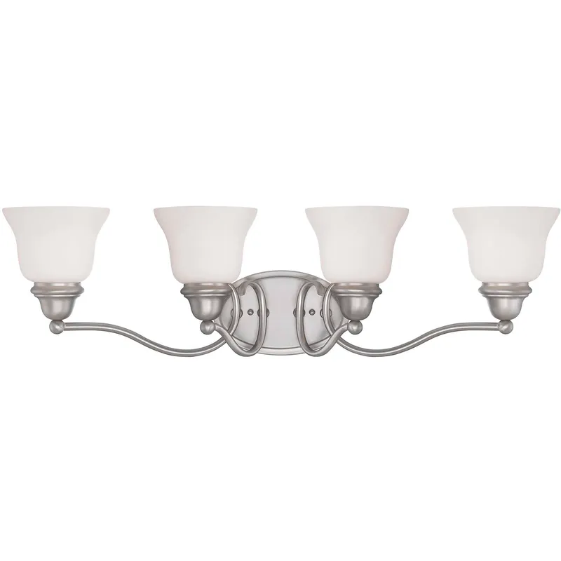 Yates 4 Light 31 inch Pewter Bathroom Vanity Light Wall Light, Essentials