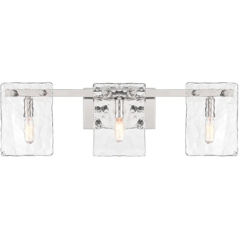 Genry 3 Light 25 inch Polished Nickel Bathroom Vanity Light Wall Light