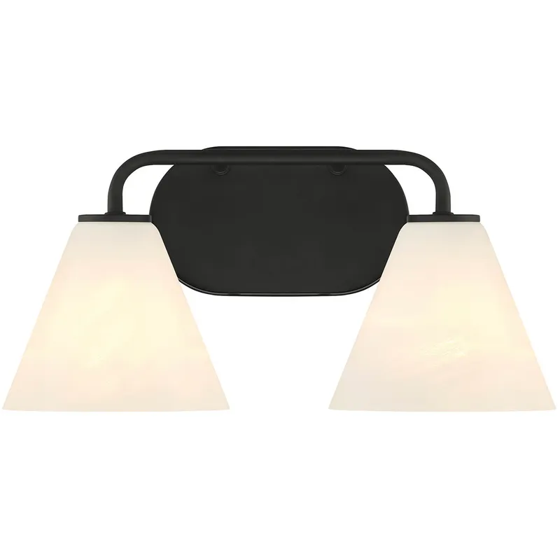 Blair 2 Light 15.5 inch Black Bath Wall Light