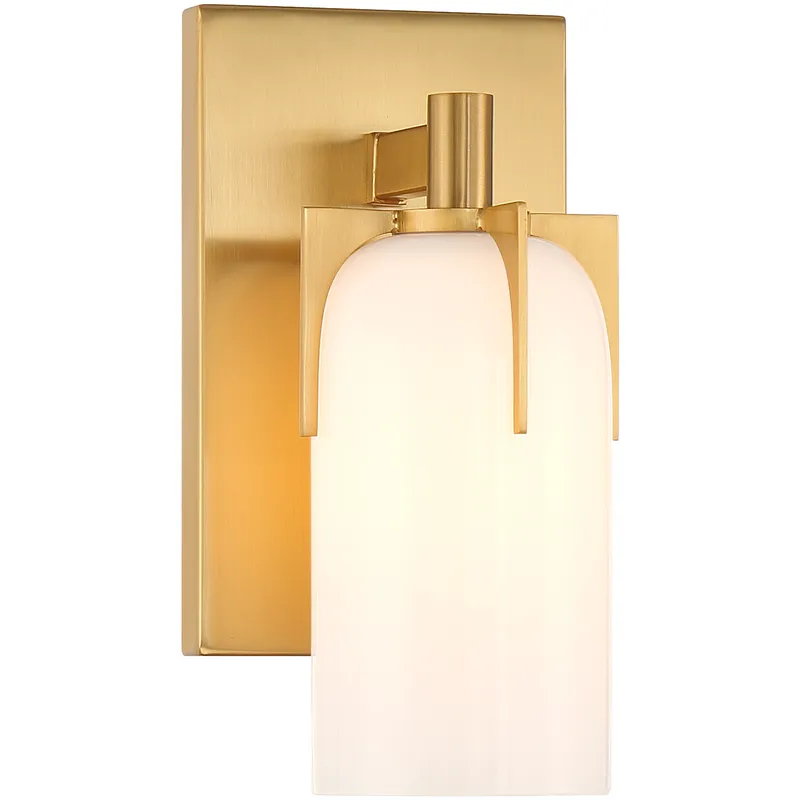 Caldwell 1 Light 4.75 inch Warm Brass Bathroom Vanity Light Wall Light