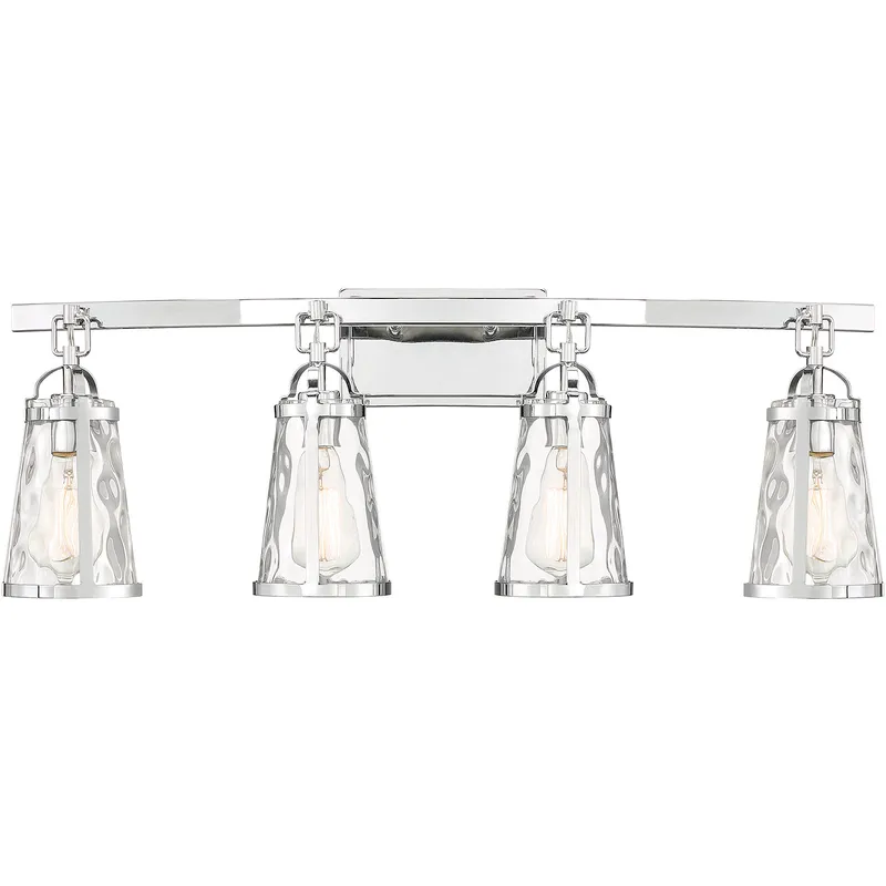 Albany 4 Light 32 inch Polished Chrome Bathroom Vanity Light Wall Light