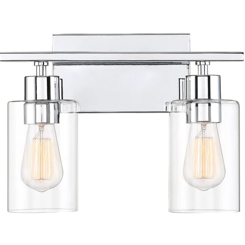 Lambert 2 Light 13.25 inch Polished Chrome Bathroom Vanity Light Wall Light