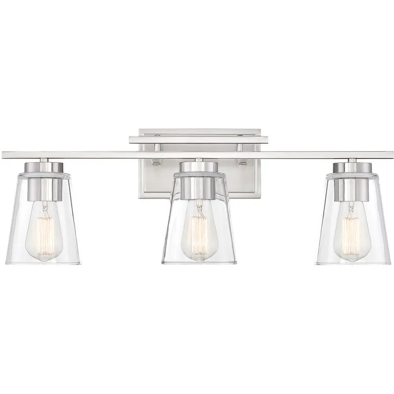 Calhoun 3 Light 24 inch Satin Nickel Bathroom Vanity Light Wall Light, Essentials