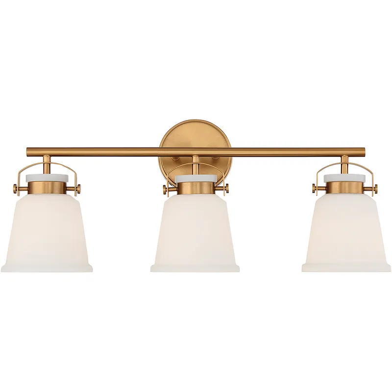 Kaden 3 Light 26 inch Warm Brass Bathroom Vanity Light Wall Light, Essentials