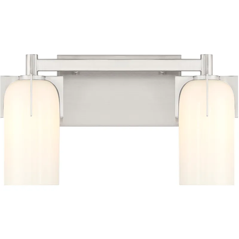 Caldwell 2 Light 14.75 inch Satin Nickel Bathroom Vanity Light Wall Light