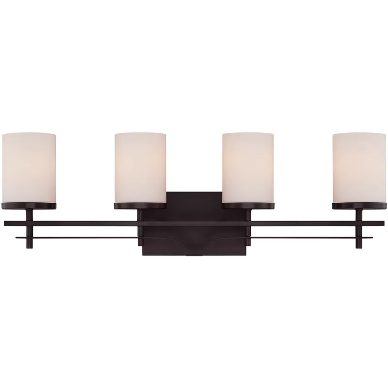 Colton 4 Light 28.5 inch English Bronze Bathroom Vanity Light Wall Light, Essentials