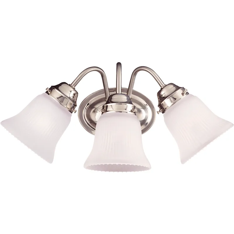 Brighton 3 Light 11 inch Satin Nickel Bathroom Vanity Light Wall Light, Essentials