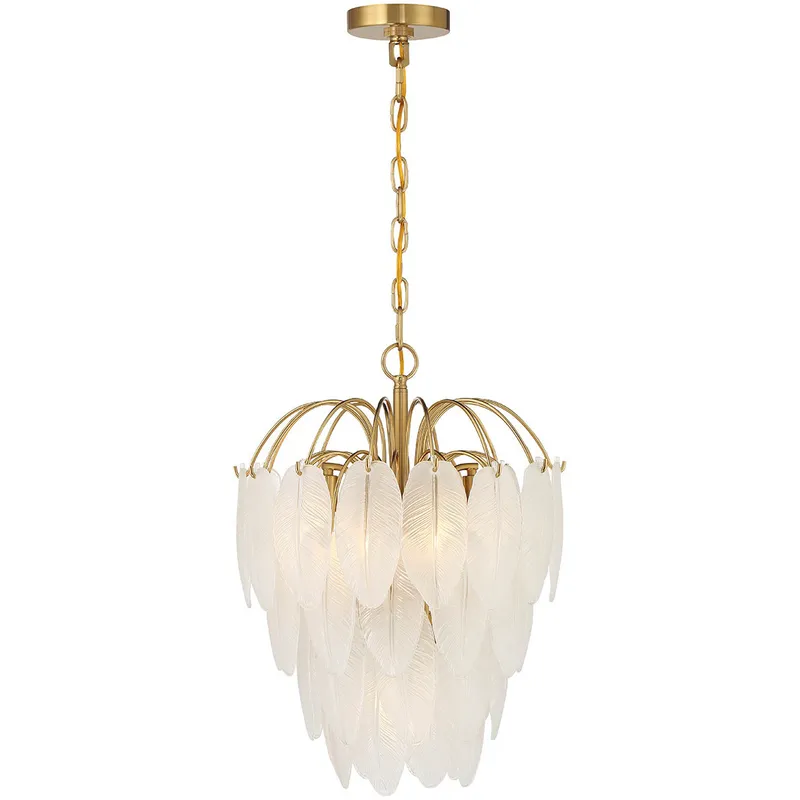 Boa 5 Light 16 inch Warm Brass Chandelier Ceiling Light