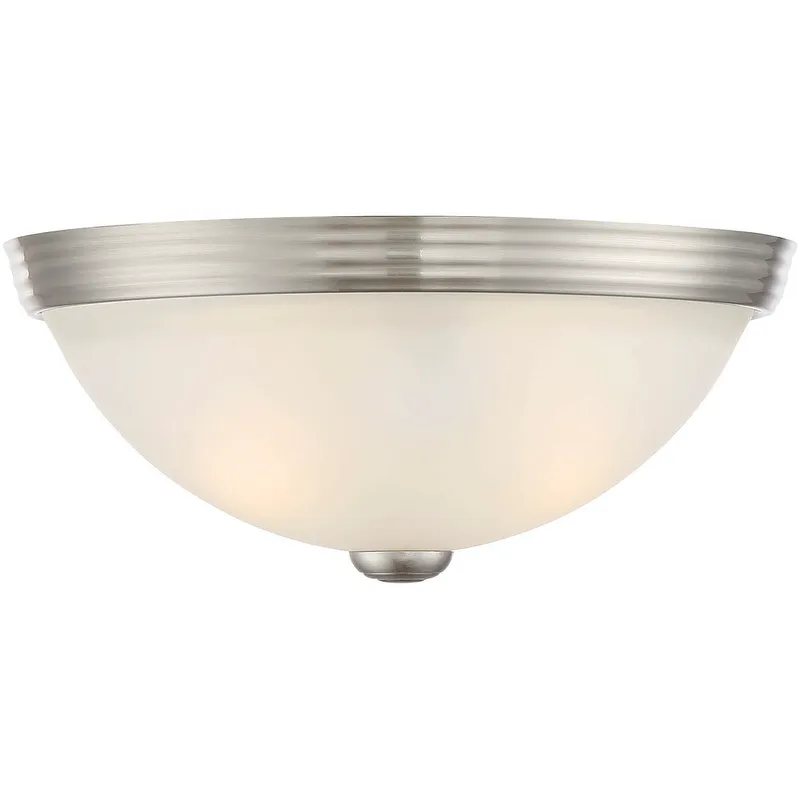Stella 2 Light 11 inch Satin Nickel Flush Mount Ceiling Light, Essentials