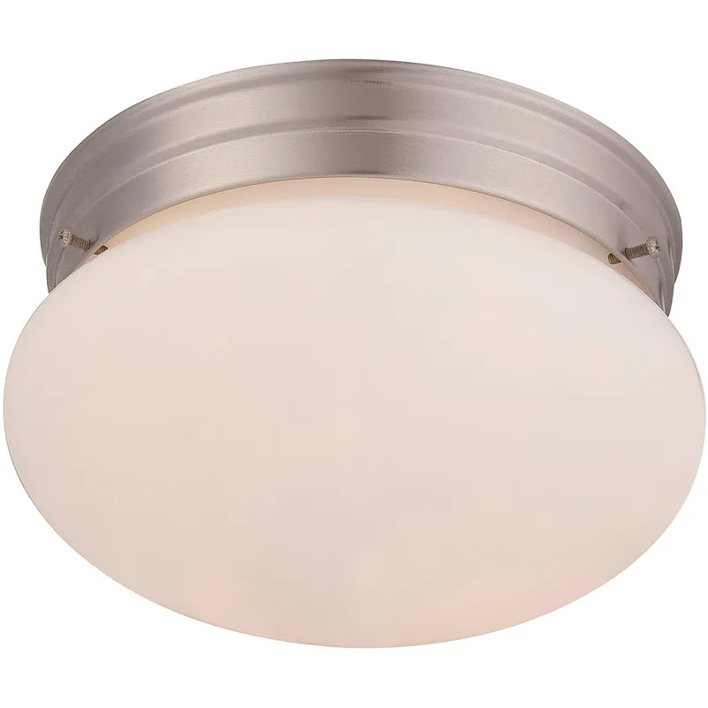 Stella 2 Light 9 inch Satin Nickel Flush Mount Ceiling Light