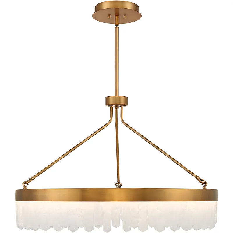 Landon LED 34 inch Warm Brass Pendant Ceiling Light