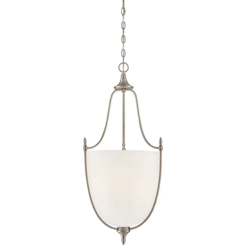 Herndon 3 Light 16 inch Satin Nickel Pendant Ceiling Light, Essentials