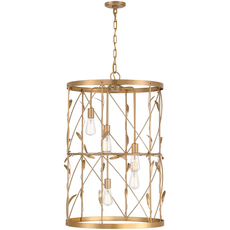 Lexington 5 Light 26 inch Burnished Brass Pendant Ceiling Light