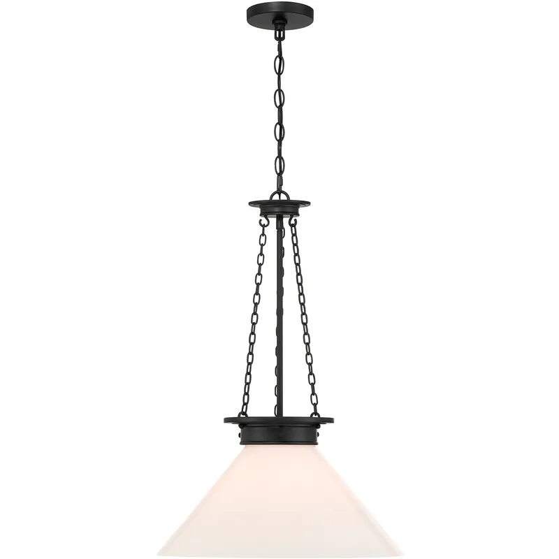 Myers 1 Light 18 inch Matte Black Pendant Ceiling Light