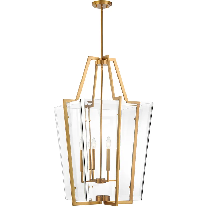 Farell 4 Light 21 inch Warm Brass Pendant Ceiling Light