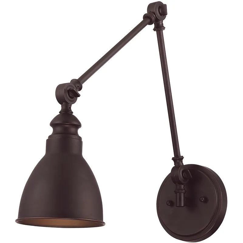 Dakota 33.75 inch 60 watt English Bronze Adjustable Wall Sconce Wall Light, Essentials