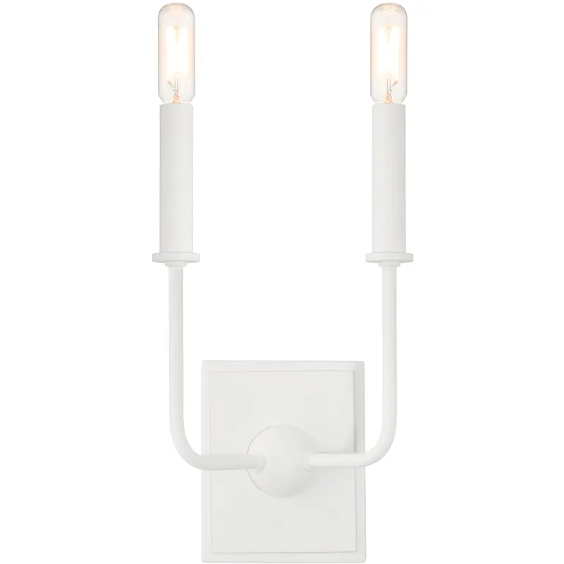 Avondale 2 Light 7 inch Bisque White ADA Wall Sconce Wall Light, Essentials