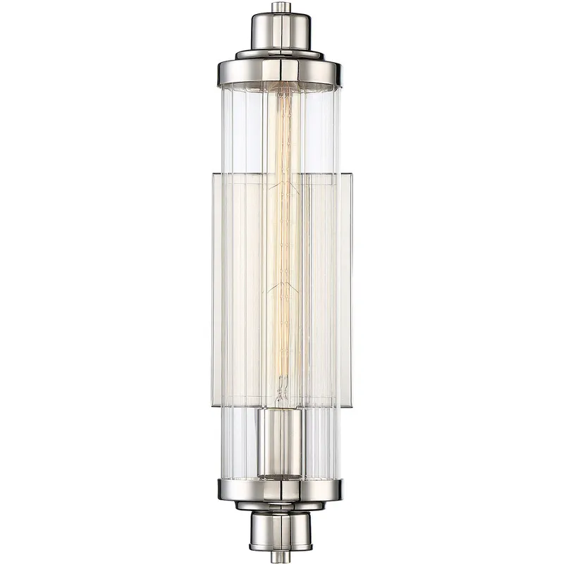 Pike 1 Light 4.75 inch Polished Nickel Wall Sconce Wall Light, Essentials