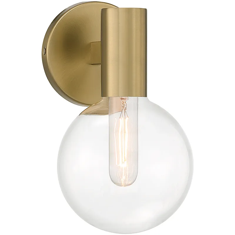 Wright 1 Light 5.75 inch Warm Brass Wall Sconce Wall Light