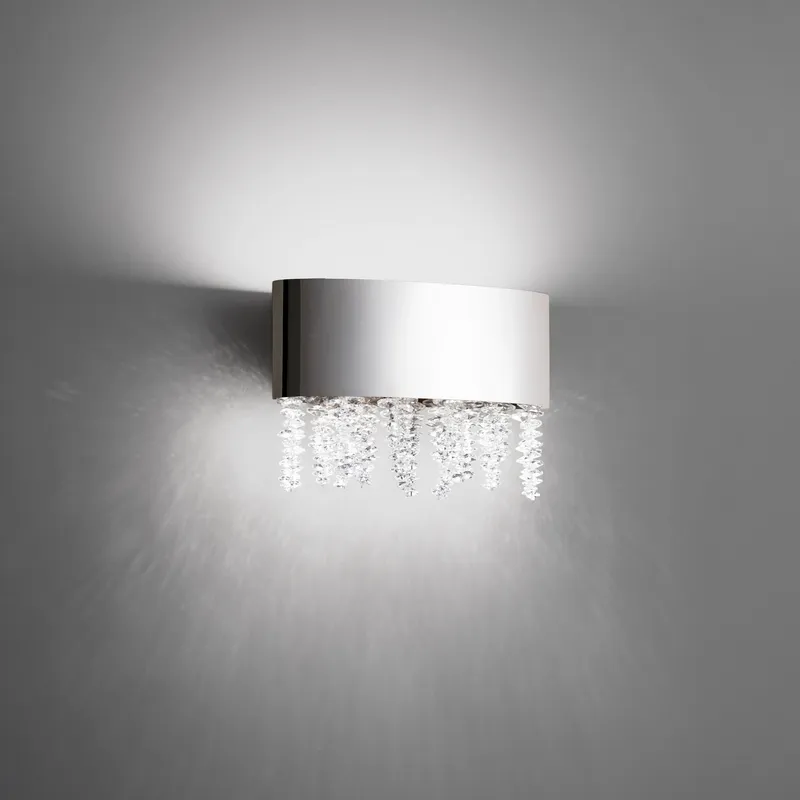Signature Soleil LED 4 inch Polished Nickel ADA Wall Sconce Wall Light, Schonbek Signature