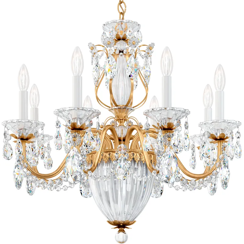 Bagatelle 11 Light 26.5 inch French Gold Chandelier Ceiling Light in Swarovski