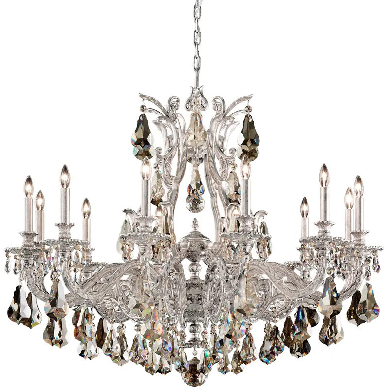 Sophia 12 Light 39 inch Heirloom Bronze Chandelier Ceiling Light in Cast Heirloom Bronze, Sophia Swarovski