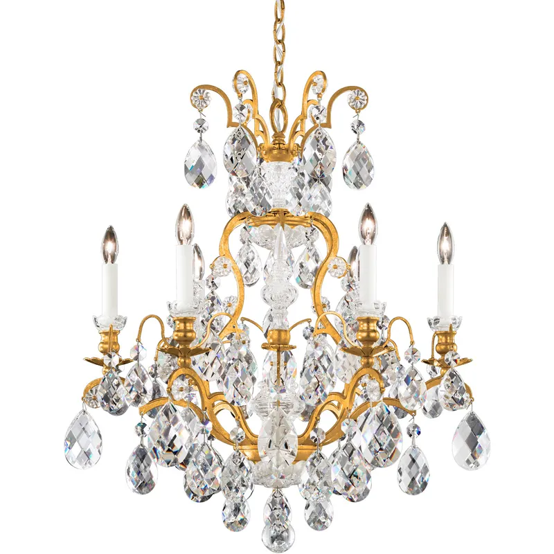 Renaissance 7 Light 23.5 inch Etruscan Gold Chandelier Ceiling Light in Heritage