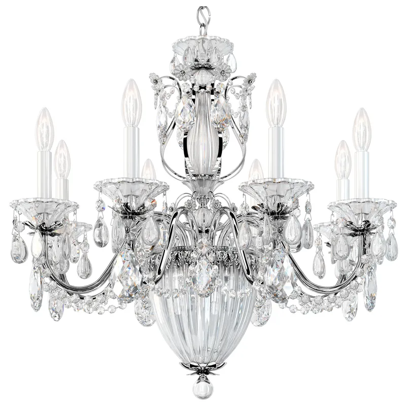 Bagatelle 11 Light 26.5 inch Polished Silver Chandelier Ceiling Light in Heritage