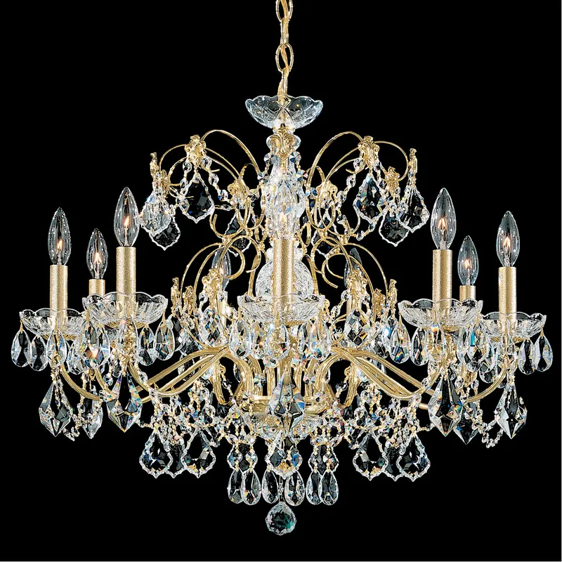 Century 9 Light 26 inch Black Pearl Chandelier Ceiling Light
